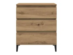 Aparador madera contrachapada roble artisian 60x35x70 cm