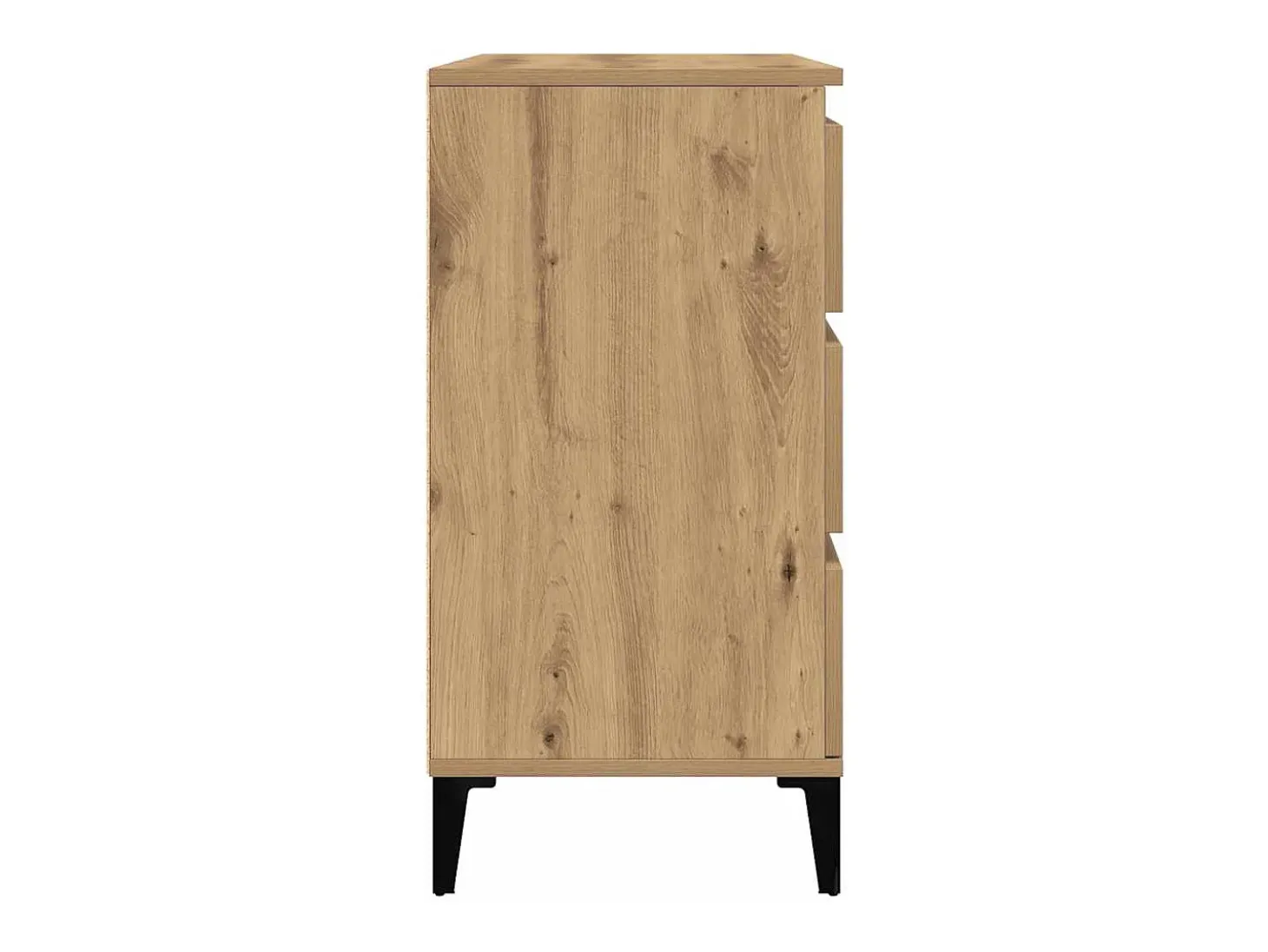 Aparador madera contrachapada roble artisian 60x35x70 cm