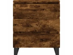 Aparador madera contrachapada color roble ahumado 60x35x70 cm ES69221