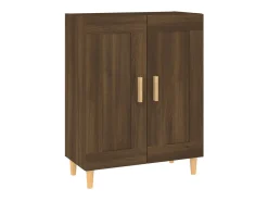 Aparador madera contrachapada marrón roble 69,5x34x90 cm ES50830