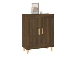 Aparador madera contrachapada marrón roble 69,5x34x90 cm ES50830