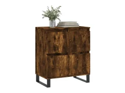 Aparador madera contrachapada color roble ahumado 60x35x70 cm ES98949