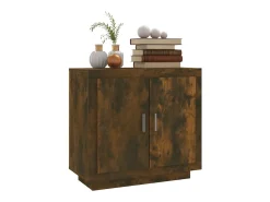 Aparador madera contrachapada color roble ahumado 80x40x75 cm ES887852