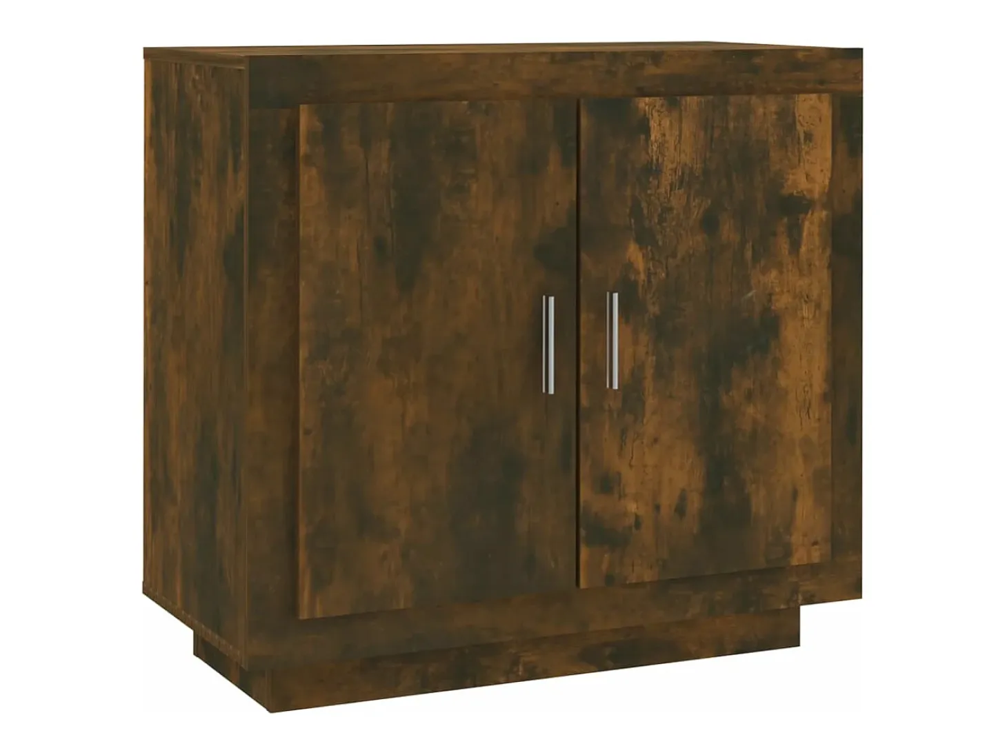Aparador madera contrachapada color roble ahumado 80x40x75 cm ES887852