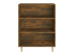 Aparador madera contrachapada roble ahumado 69,5x32,5x90 cm ES45146