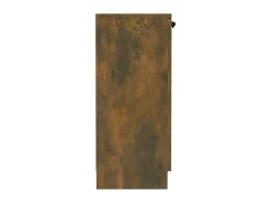 Aparador madera contrachapada color roble ahumado 60x30x70 cm ES73797