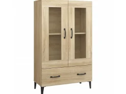 Aparador madera contrachapada roble Sonoma 70x31x115 cm ES50464
