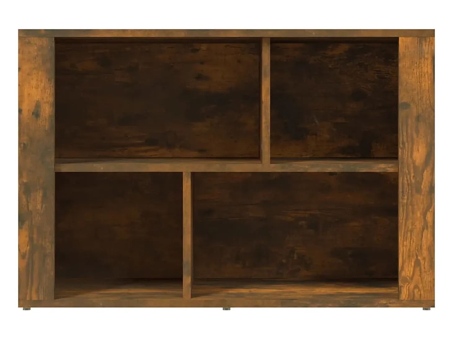 Aparador madera contrachapada color roble ahumado 80x30x54 cm