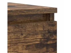 Aparador madera contrachapada color roble ahumado 100x35x76 cm