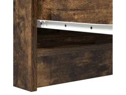 Aparador madera contrachapada color roble ahumado 100x35x76 cm