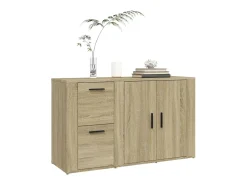 Aparador madera contrachapada roble Sonoma 100x33x59,5 cm ES83267