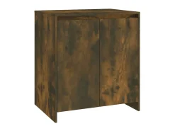 Aparador madera contrachapada color roble ahumado 70x41x75 cm ES44622
