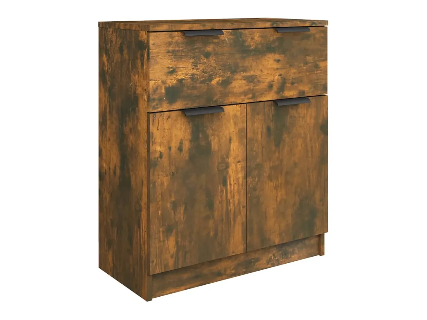 Aparador madera contrachapada color roble ahumado 60x30x70 cm