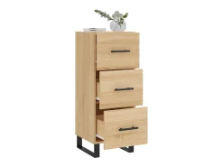 Aparador madera contrachapada color roble Sonoma 34,5x34x90 cm ES28492
