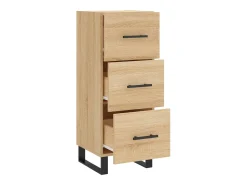 Aparador madera contrachapada color roble Sonoma 34,5x34x90 cm ES28492