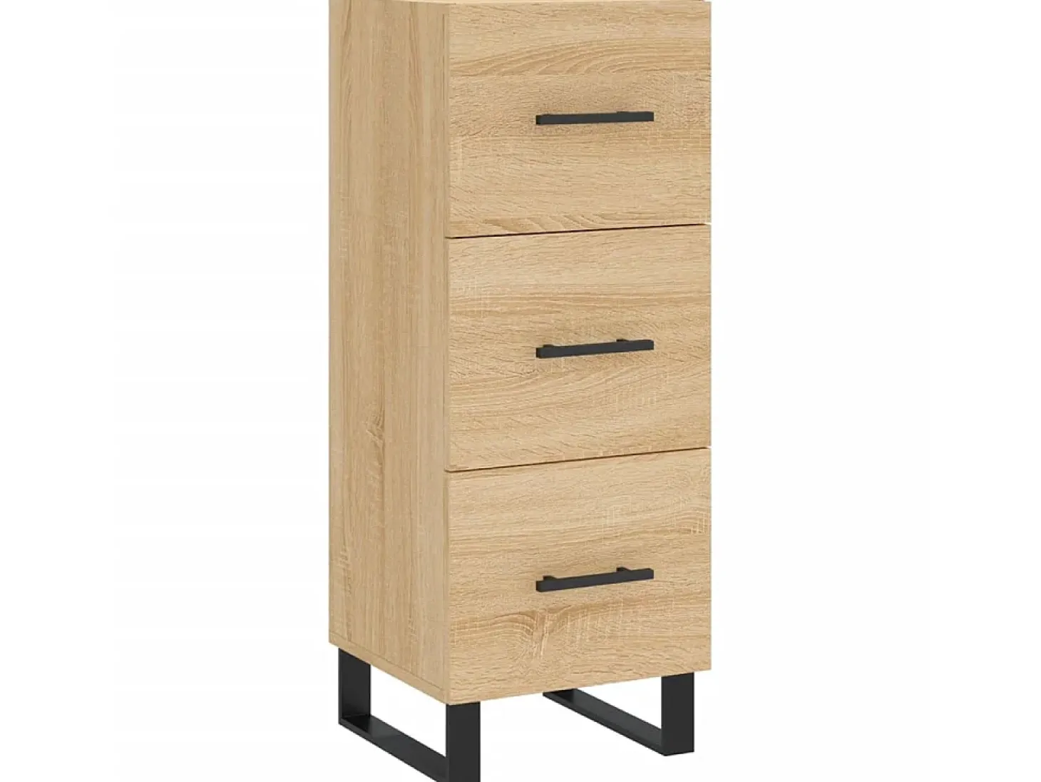 Aparador madera contrachapada color roble Sonoma 34,5x34x90 cm ES28492