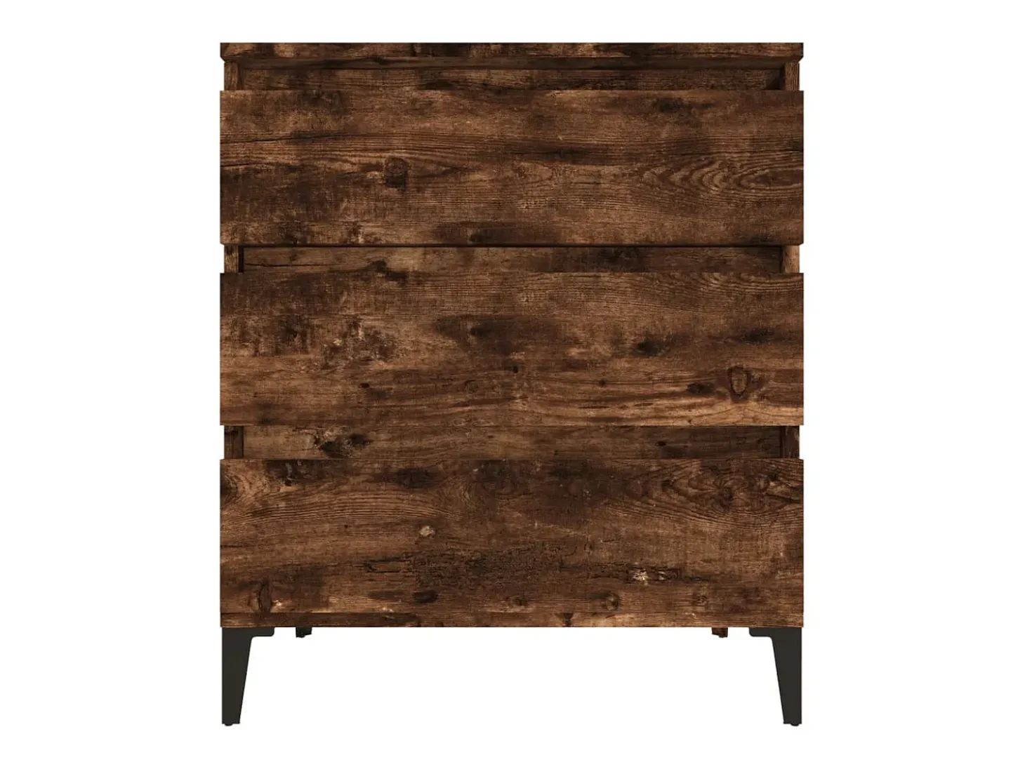 Aparador madera contrachapada color roble ahumado 60x35x70 cm ES45033