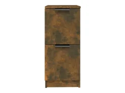 Aparador madera contrachapada color roble ahumado 30x30x70 cm