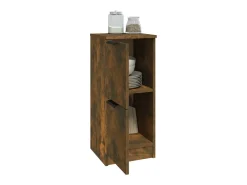 Aparador madera contrachapada color roble ahumado 30x30x70 cm