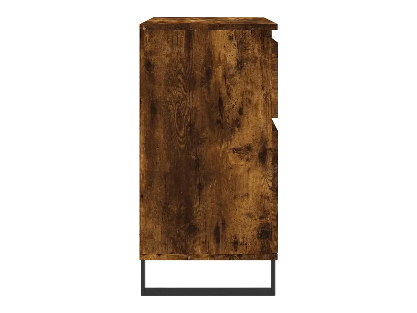Aparador madera contrachapada color roble ahumado 60x35x70 cm