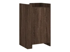 Aparador madera contrachapada marrón roble 45x35x75 cm