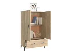 Aparador madera contrachapada roble Sonoma 70x31x115 cm ES10157