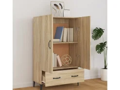 Aparador madera contrachapada roble Sonoma 70x31x115 cm ES10157