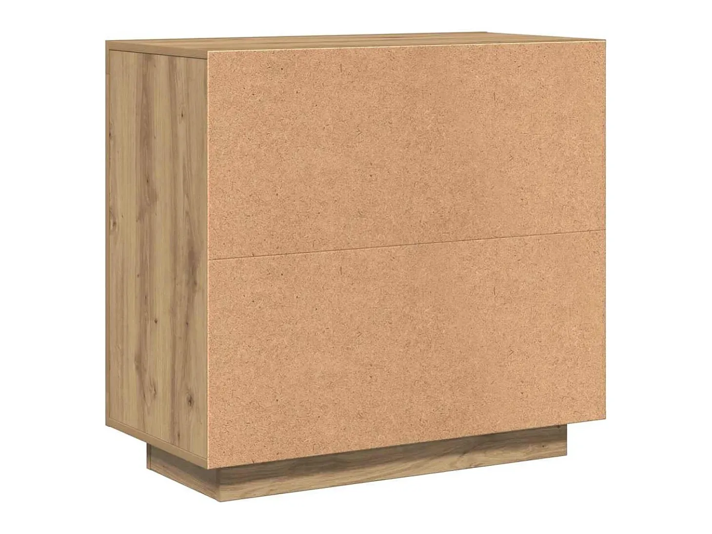 Aparador madera contrachapada roble artisian 80x40x75 cm