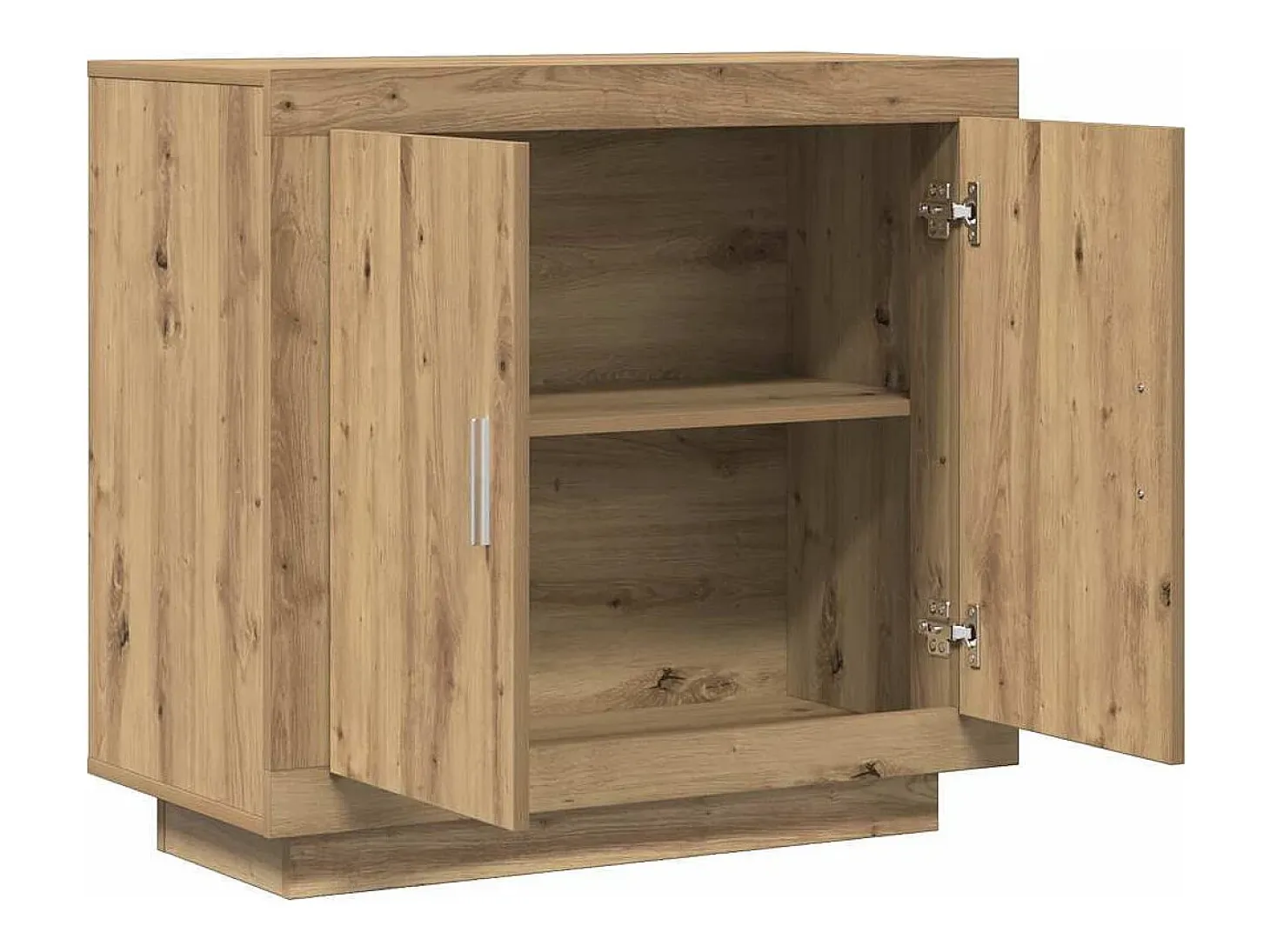Aparador madera contrachapada roble artisian 80x40x75 cm