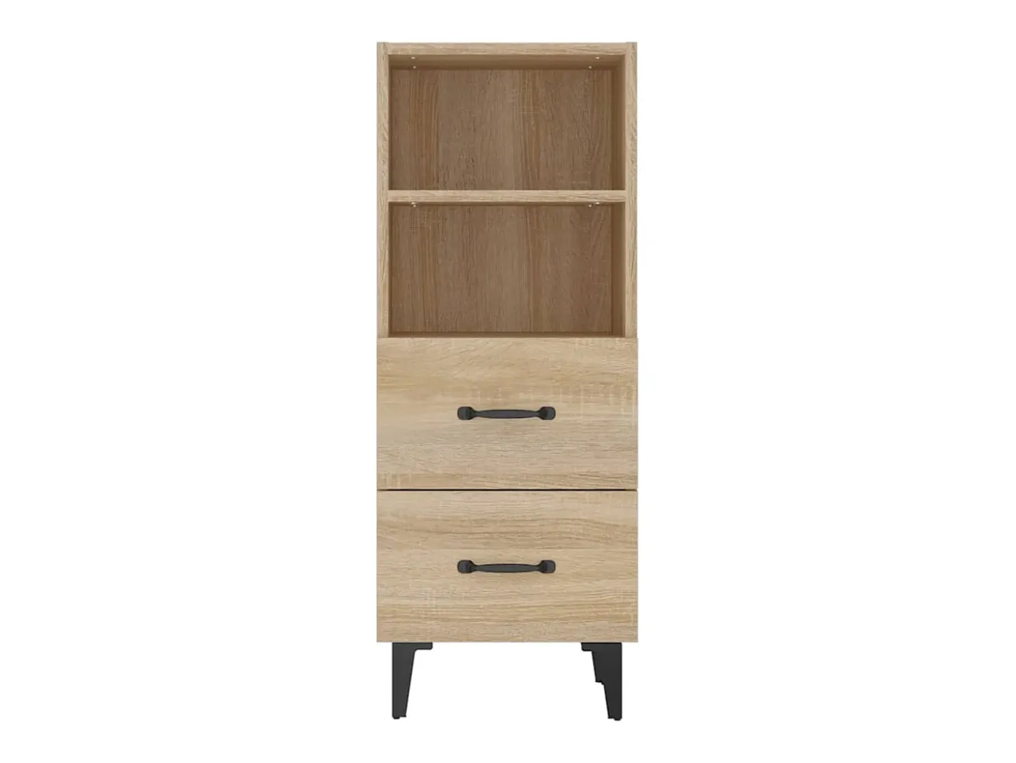 Aparador madera contrachapada color roble Sonoma 34,5x34x90 cm