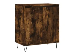 Aparador madera contrachapada color roble ahumado 60x35x70 cm ES57471