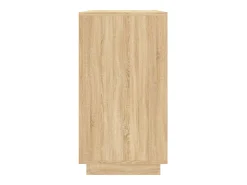 Aparador madera contrachapada color roble Sonoma 80x34x75 cm
