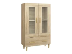 Aparador madera contrachapada color roble Sonoma 70x31x115 cm