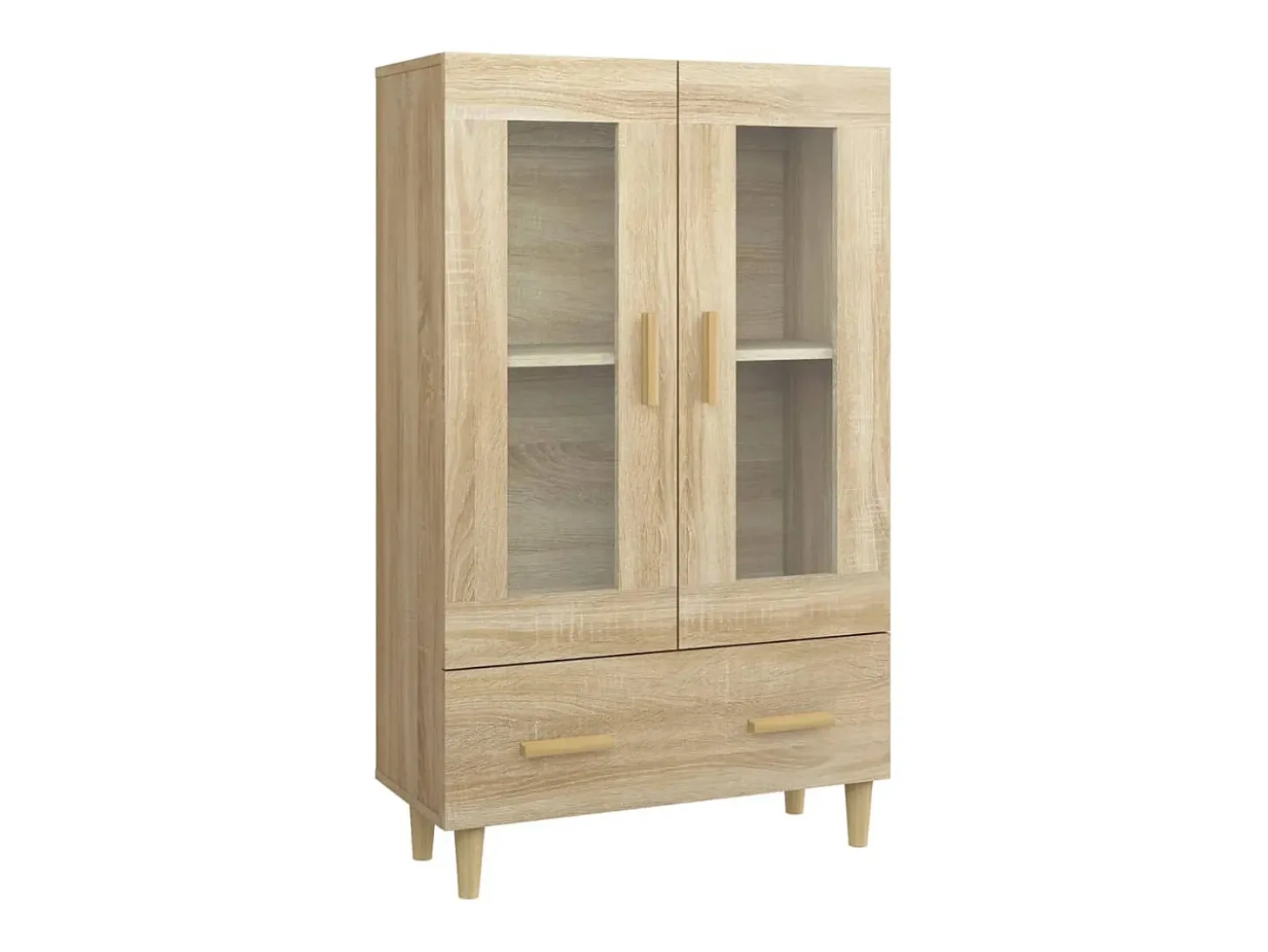 Aparador madera contrachapada color roble Sonoma 70x31x115 cm
