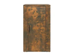 Aparador madera contrachapada color roble ahumado 40x33x70 cm ES57515