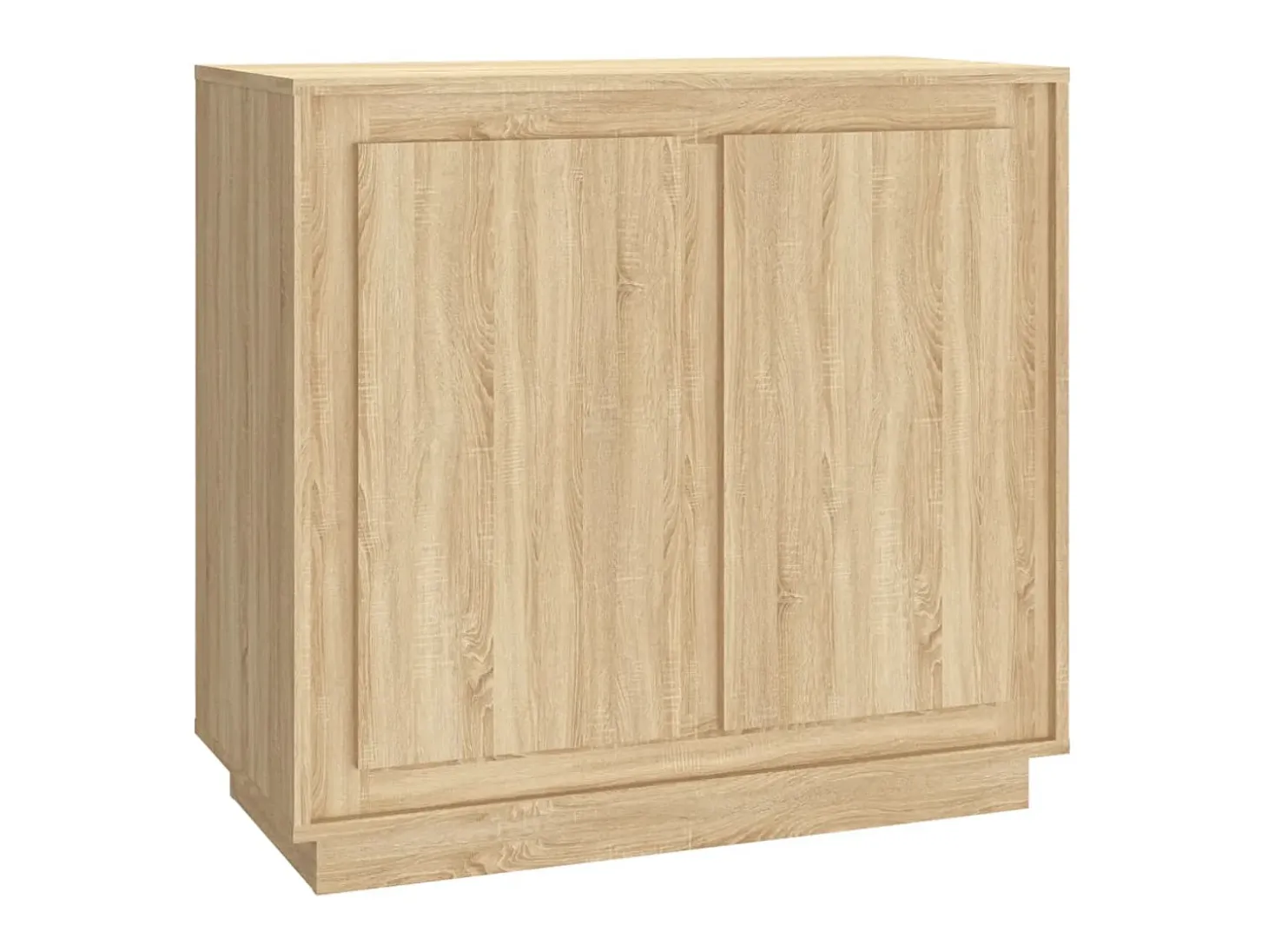 Aparador madera contrachapada color roble Sonoma 80x34x75 cm ES63652
