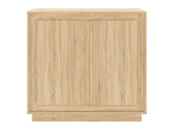 Aparador madera contrachapada color roble Sonoma 80x34x75 cm ES63652