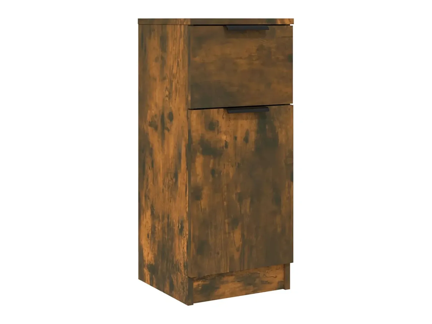 Aparador madera contrachapada color roble ahumado 30x30x70 cm