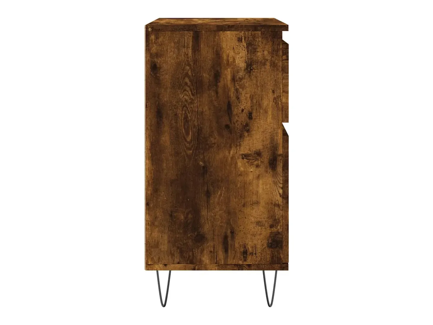 Aparador madera contrachapada color roble ahumado 60x35x70 cm