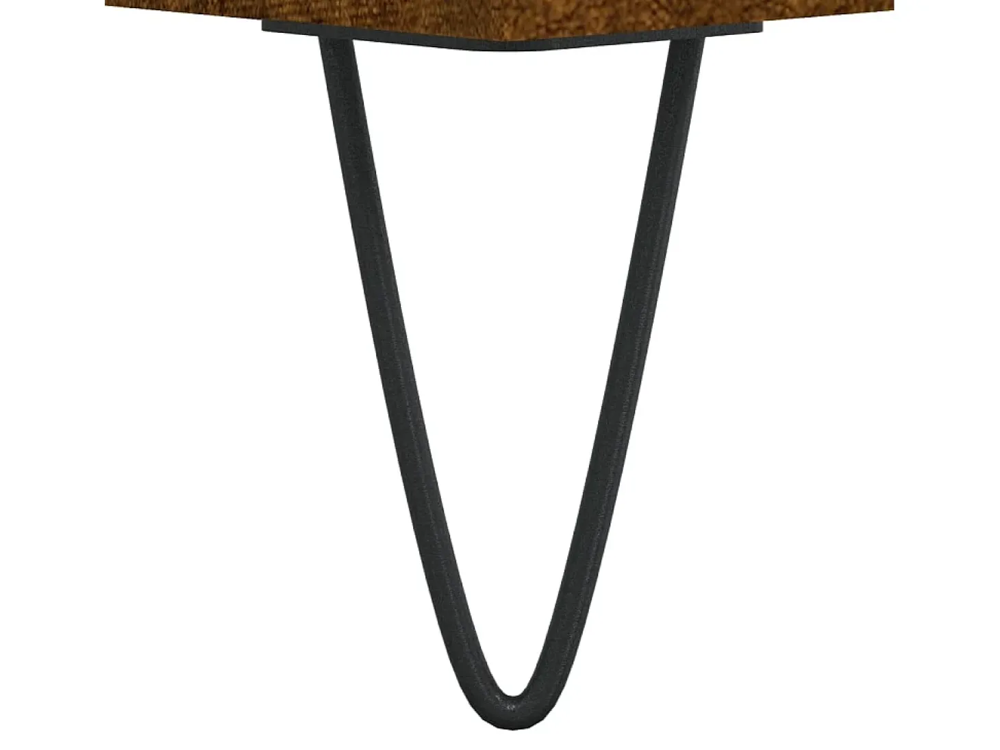 Aparador madera contrachapada color roble ahumado 60x35x70 cm