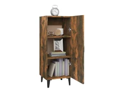 Aparador madera contrachapada roble ahumado 34,5x34x90 cm ES51616