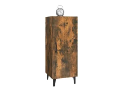 Aparador madera contrachapada roble ahumado 34,5x34x90 cm ES51616