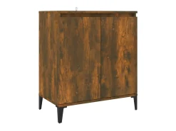 Aparador madera contrachapada color roble ahumado 60x35x70 cm ES76985