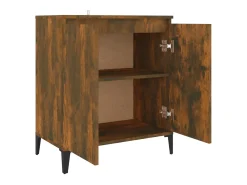 Aparador madera contrachapada color roble ahumado 60x35x70 cm ES76985