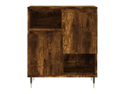 Aparador madera contrachapada color roble ahumado 60x35x70 cm ES66062