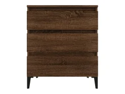 Aparador madera contrachapada marrón roble 60x35x70 cm ES20353