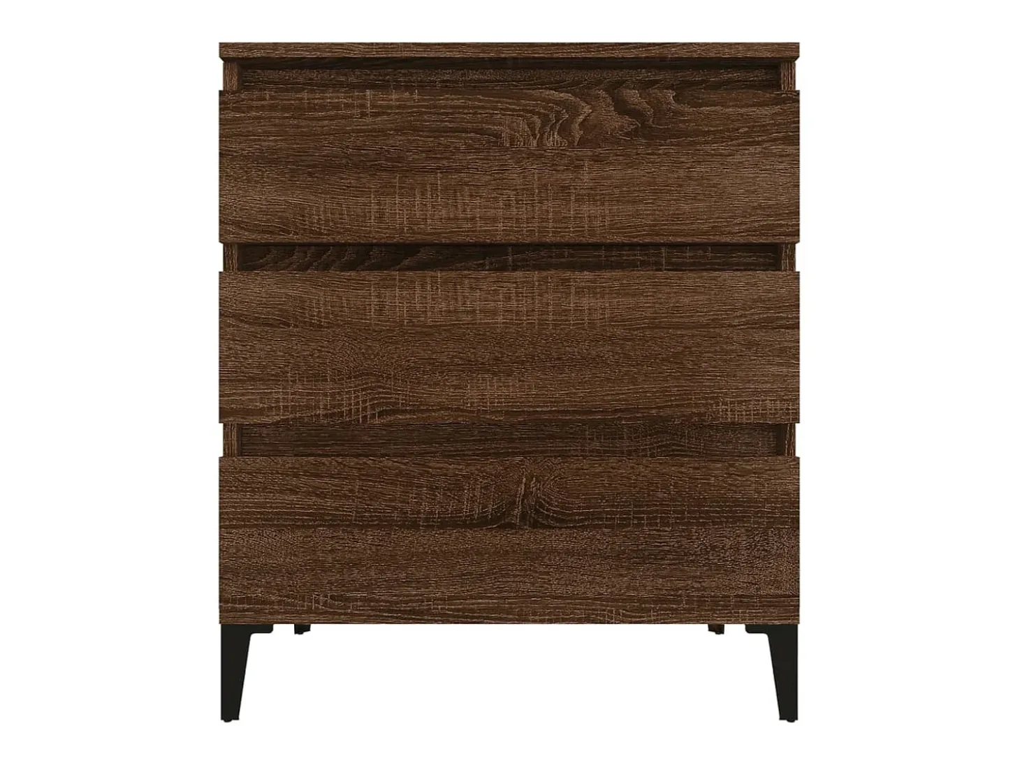 Aparador madera contrachapada marrón roble 60x35x70 cm ES20353