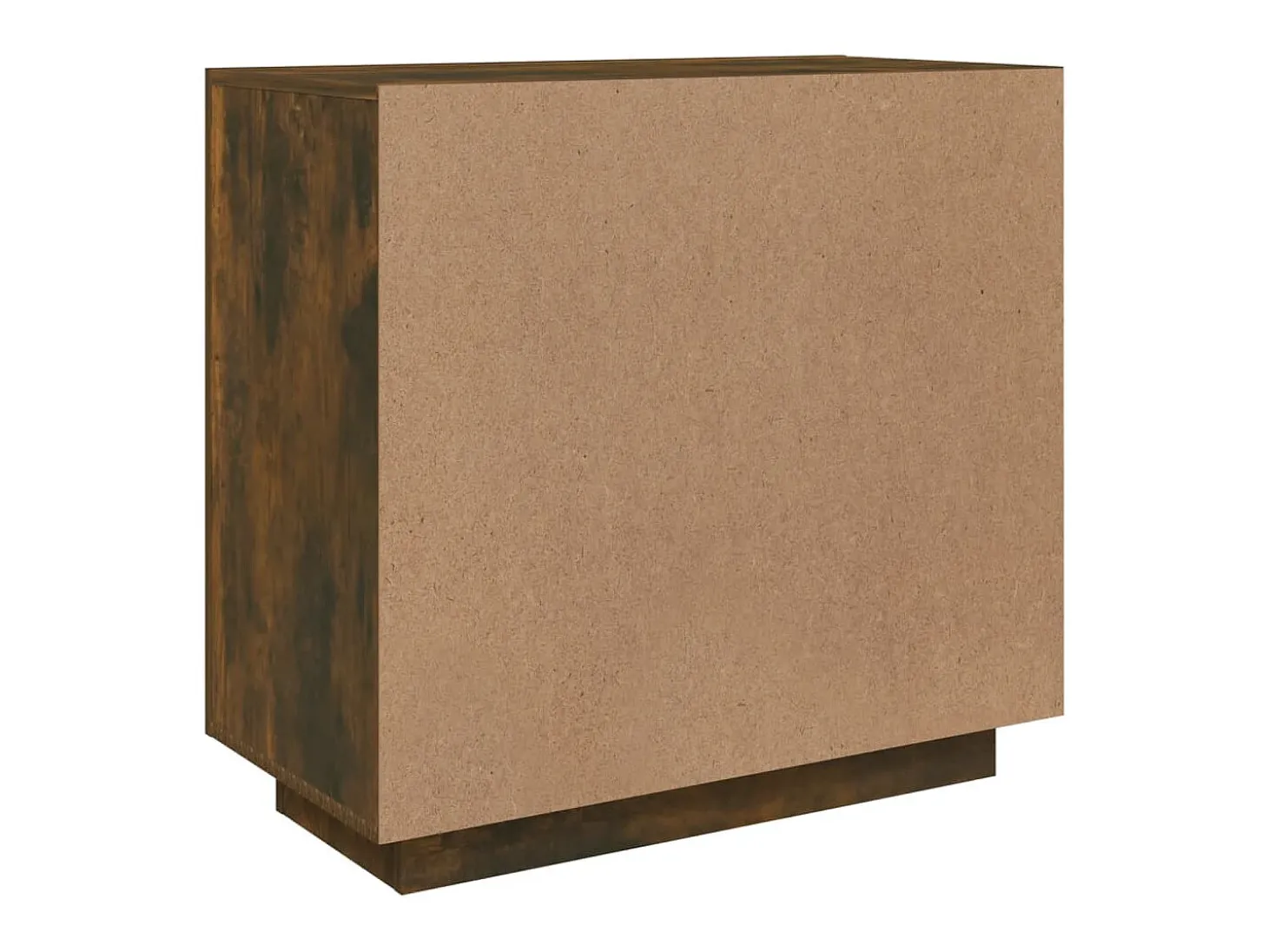 Aparador madera contrachapada color roble ahumado 80x40x75 cm