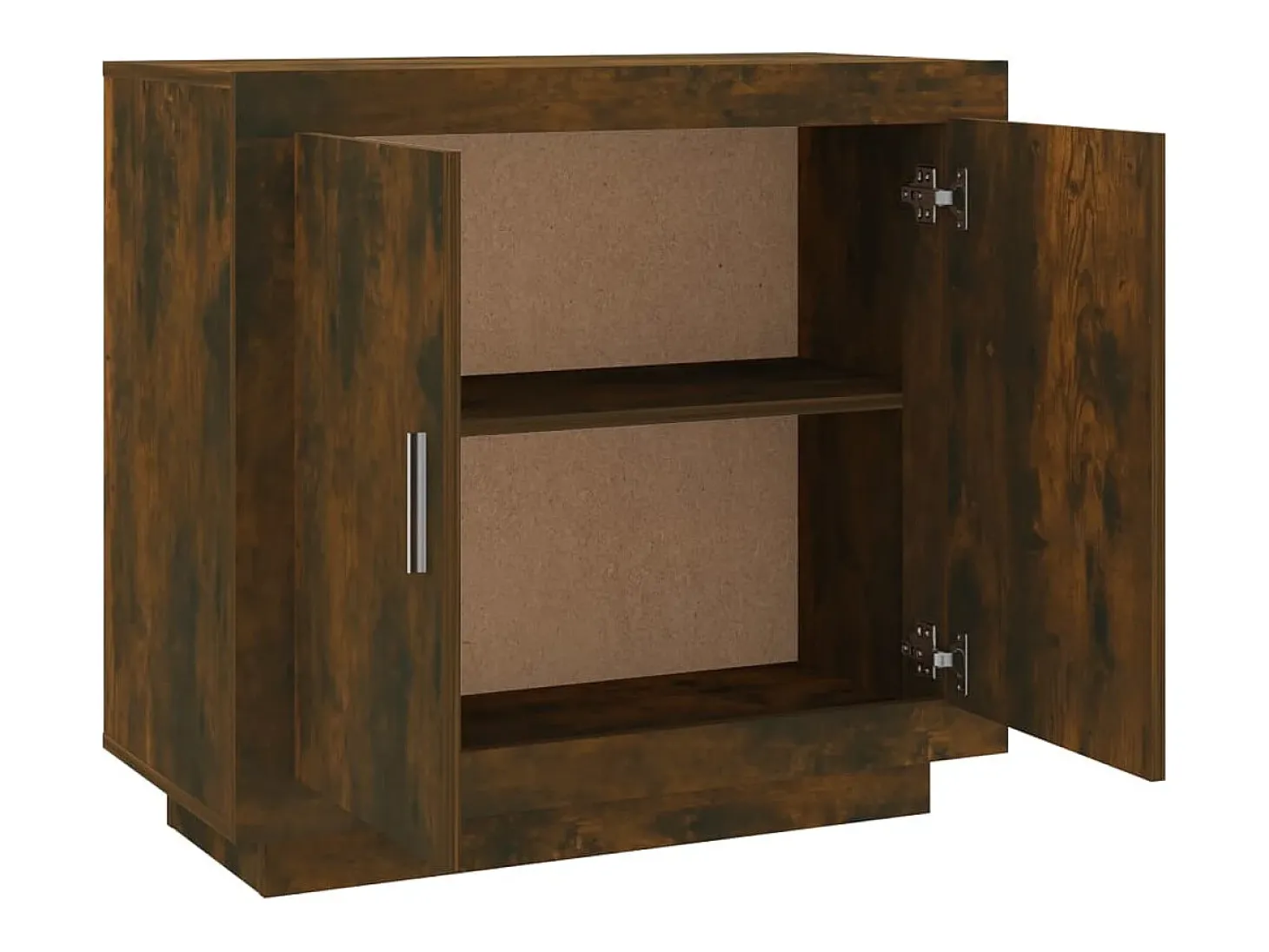 Aparador madera contrachapada color roble ahumado 80x40x75 cm