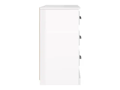 Aparador madera contrachapada blanco brillo 104,5x35,5x67,5 cm ES25720